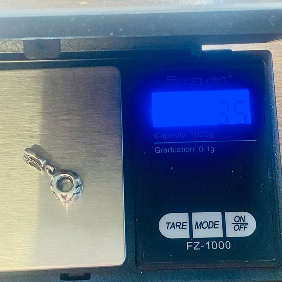 EUC Pandora 790520PCZ Silver Ballerina Ballet Dancer Slippers Dangle Charm - Picture 7 of 7